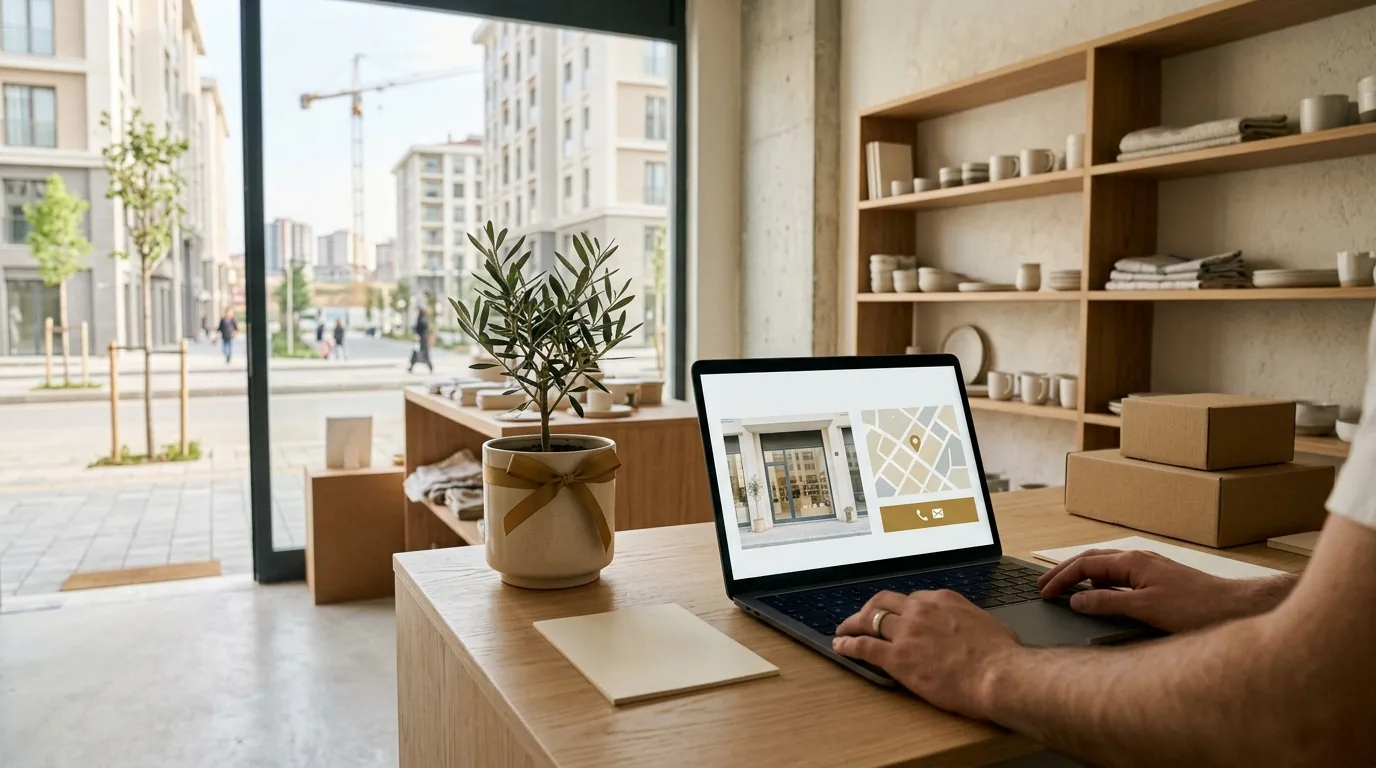 Yeni ticari caddede açılışa hazırlanan dükkânın yeni yayına giren web sitesi – Sancaktepe web tasarım ve SEO