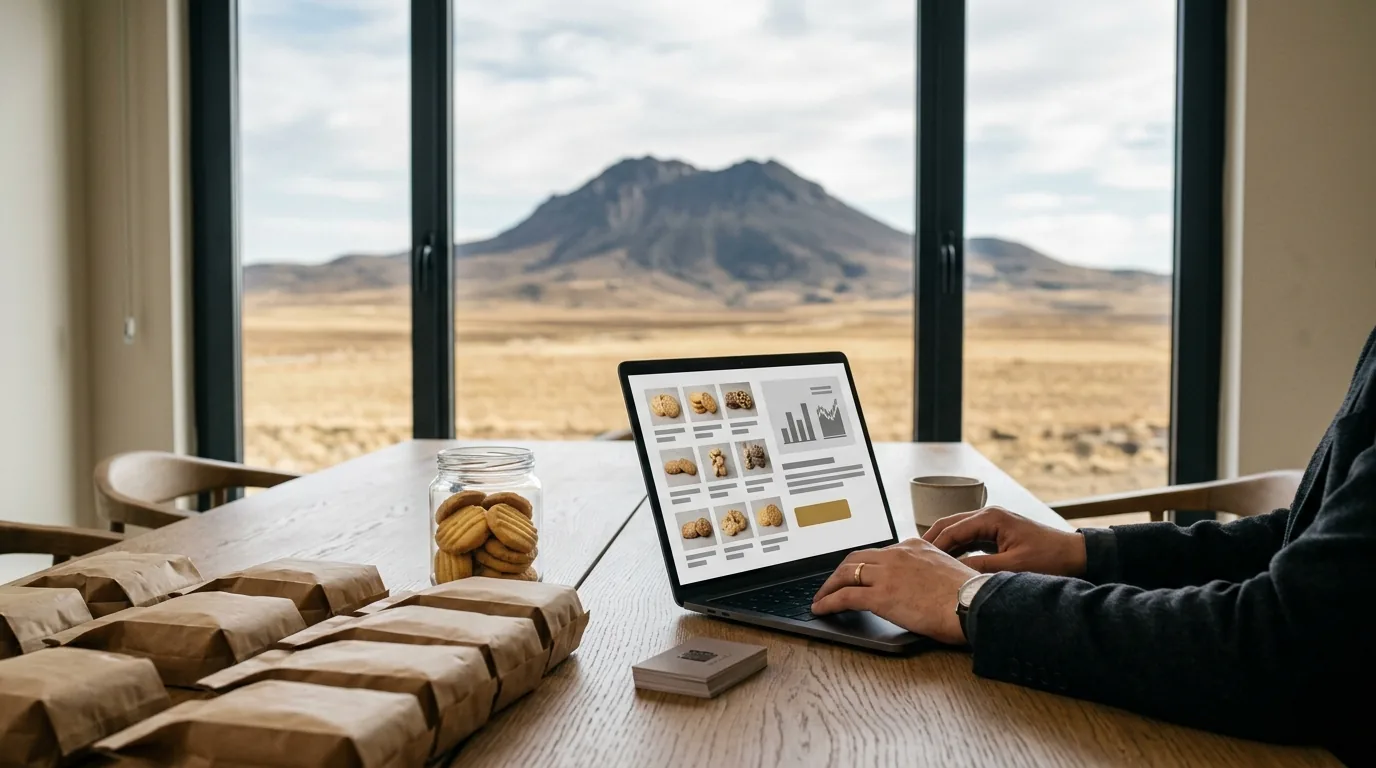 Karadağ manzaralı bisküvi üreticisi ofisinde B2B kurumsal site – Karaman web tasarım ve SEO