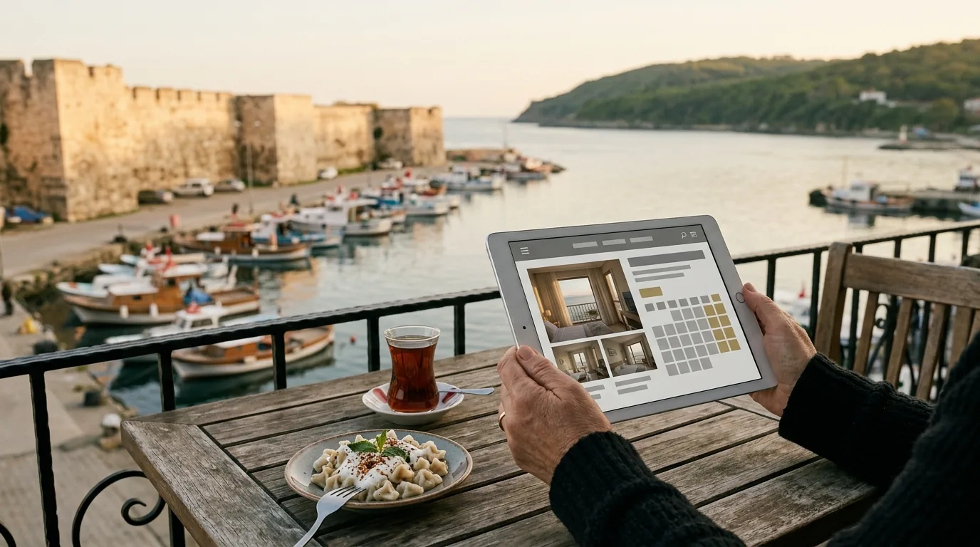 Sinop kale surları ve limanına bakan pansiyonda rezervasyon sitesi – Sinop web tasarım ve SEO