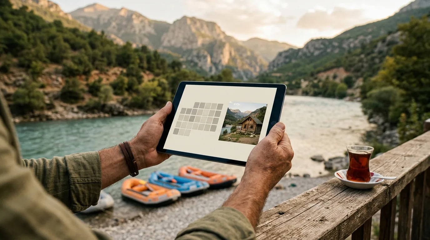 Munzur vadisinde nehir kıyısı pansiyonun rezervasyon sitesi ve rafting botları – Tunceli web tasarım ve SEO