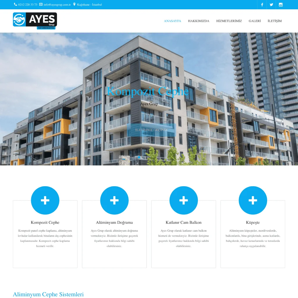 Ayes Grup - Web Tasarım Projesi Harun Erçoban