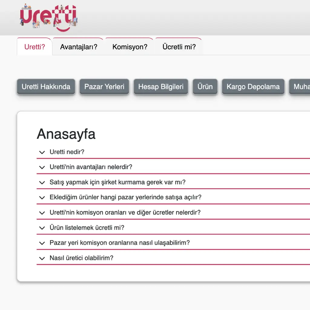 Destek.Uretti - web yazılım geliştirme projesi harun erçoban