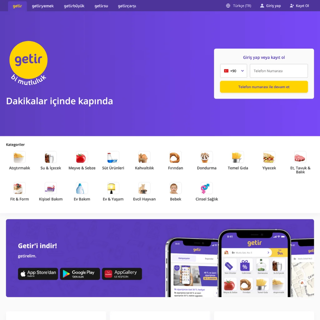 Getir Yazılım Geliştirme ve Veritabanı Yönetimi Harun Erçoban