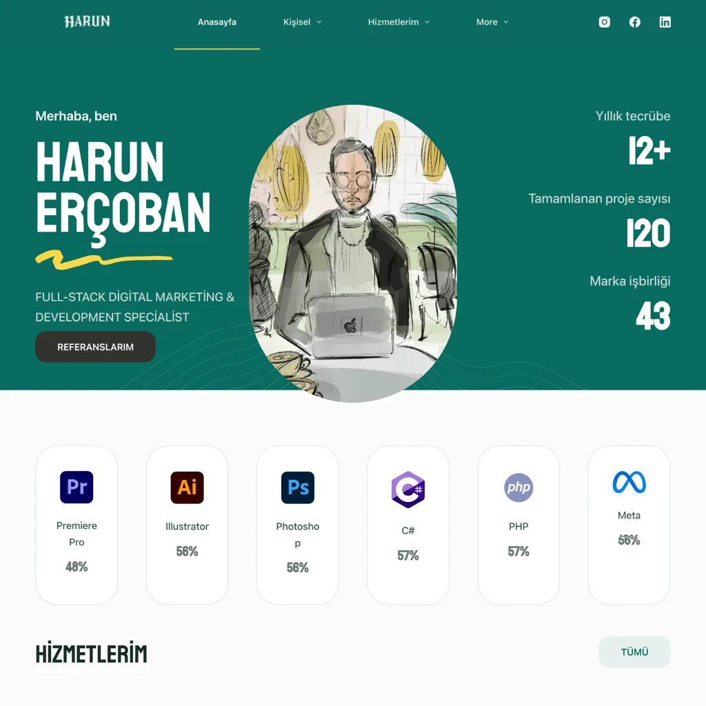 Harun Erçoban Portföy Web Sitesi Harun Erçoban