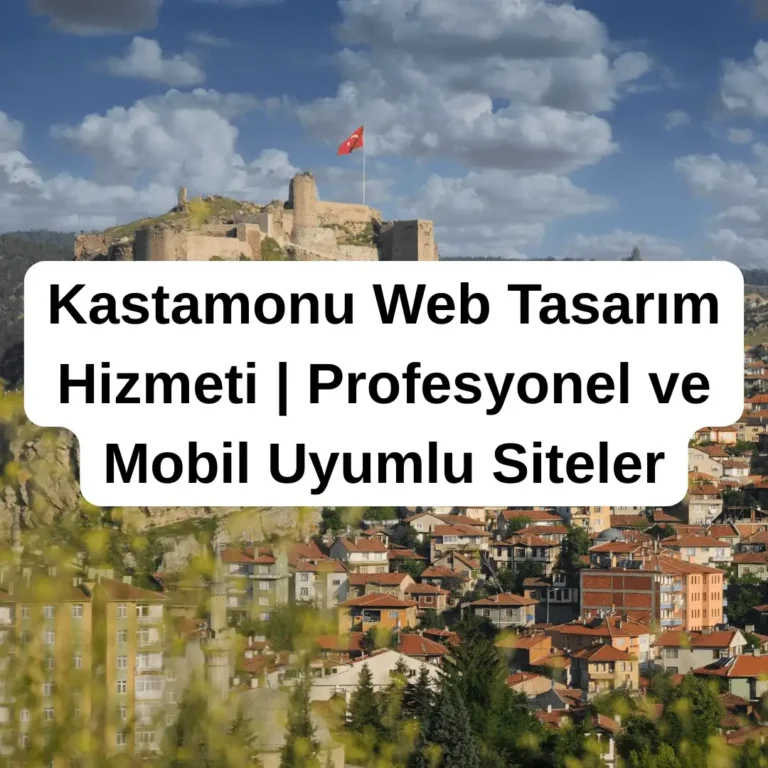 Kastamonu Web Tasarım Hizmeti | Profesyonel ve Mobil Uyumlu Siteler