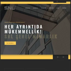 SNL Mimarlık - Web Tasarım Harun Erçoban