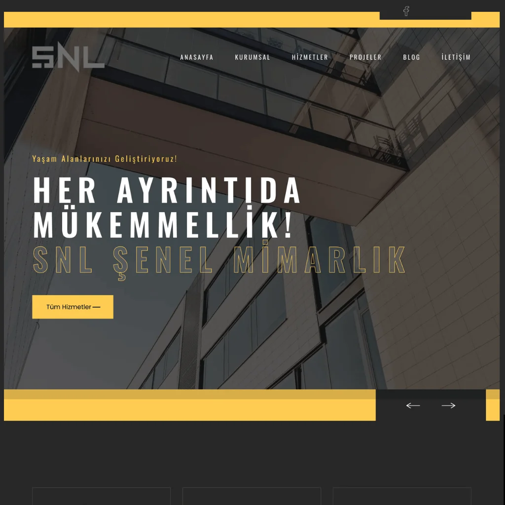 SNL Mimarlık - Web Tasarım Harun Erçoban