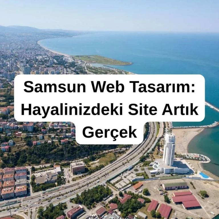 Samsun Web Tasarım Hayalinizdeki Site Artık Gerçek