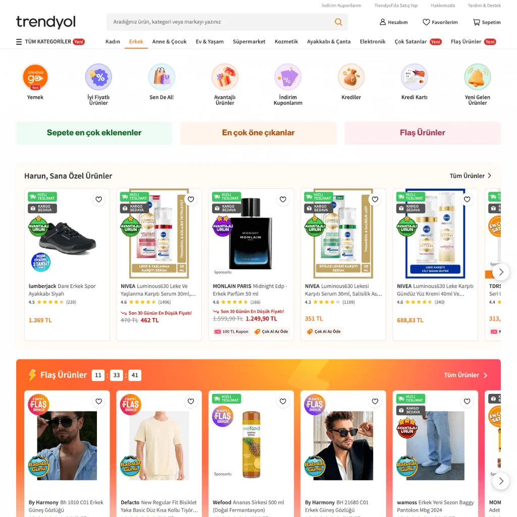 Trendyol - Yazılım Geliştirme Projesi Harun Erçoban