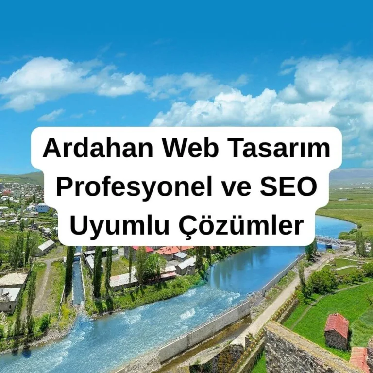Ardahan Web Tasarım Profesyonel ve SEO Uyumlu Çözümler