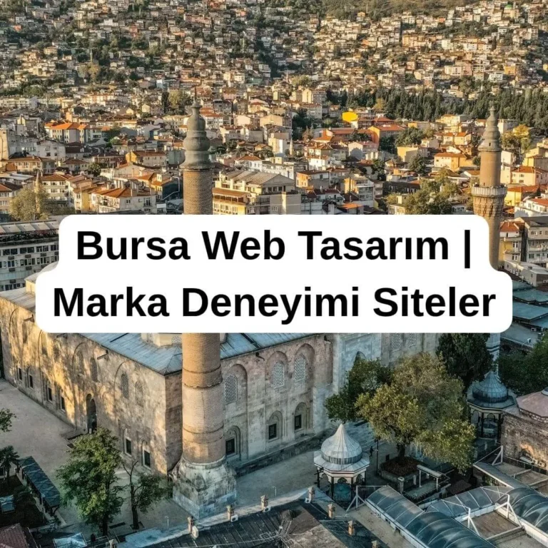 Bursa Web Tasarım | Marka Deneyimi Siteler