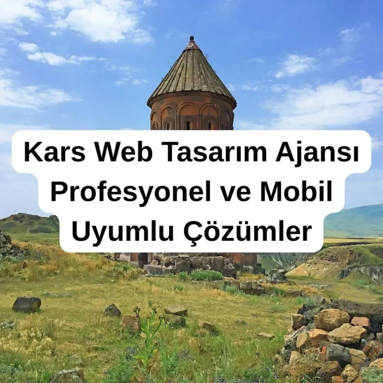 Kars Web Tasarım Ajansı Profesyonel ve Mobil Uyumlu Çözümler