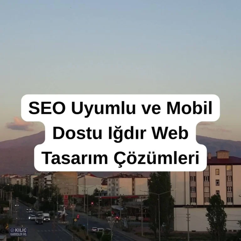 SEO Uyumlu ve Mobil Dostu Iğdır Web Tasarım Çözümleri