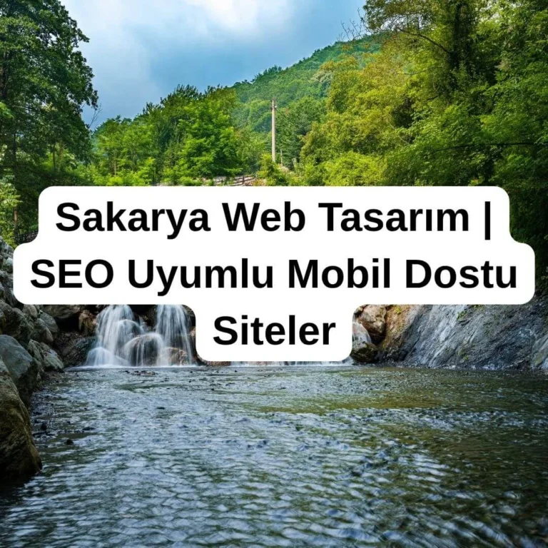Sakarya Web Tasarım | SEO Uyumlu Mobil Dostu Siteler