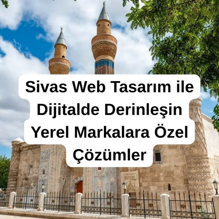 Sivas Web Tasarım ile Dijitalde Derinleşin Yerel Markalara Özel Çözümler