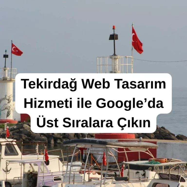Tekirdağ Web Tasarım Hizmeti ile Google’da Üst Sıralara Çıkın
