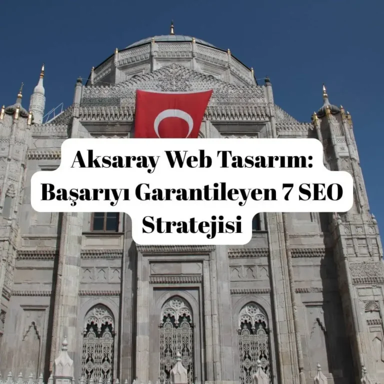 Aksaray Web Tasarım- Başarıyı Garantileyen 7 SEO Stratejisi