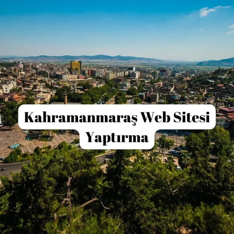 Kahramanmaraş Web Sitesi Yaptırma