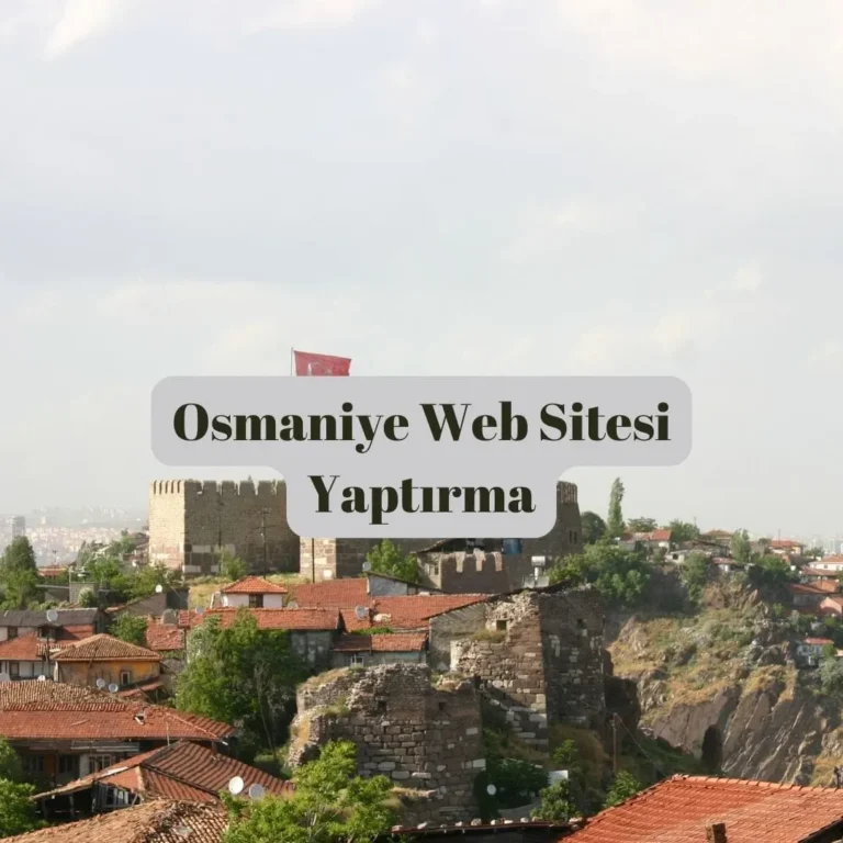 Osmaniye Web Sitesi Yaptırma