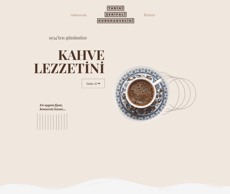 Şerifali Türk Kahvecisi